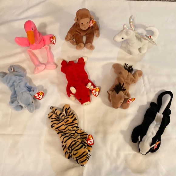 Lot of 8 - Ty Beanie Babies w/tags - Picture 1 of 9